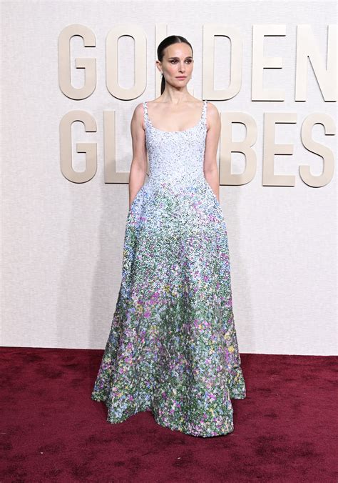 golden globes 2024 dior|Dior Golden Globes dress.